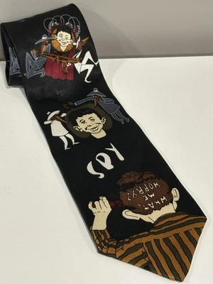 Corbata de cuello de colección MAD Spy Vs. Spy 1992 Alfred E Newman 52" 1H03 Foto 1 de 4