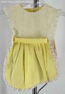 Vintage Tender Years Yellow Apron Toddler Dress- Size 4T - Picture 1 of 7
