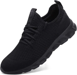 Mens Running Walking Tennis Trainers Casual Gym Athletic Fitness Sport Shoes Fas - Picture 1 of 12