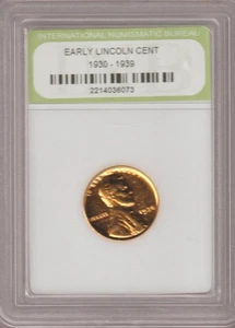 1936 US Liberty Lincoln Wheat 24k Gold Plated Cent Penny Collection Coin NICE 13 - Picture 1 of 1