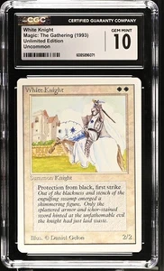 White Knight, Unlimited mtg. CGC 10 Gem Mint! - Picture 1 of 2
