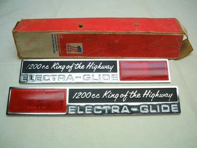 Nuevo de Lote Antiguo Alforja Trim 1200cc King of the Highway ELECTRA-GLIDE Harley 1977 FLH Foto 1 de 4