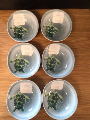 Juego de cuencos oblongos de melamina Sigrid Olsen tortuga marina/6 7” Tx 6,5 W X2”D Foto 1 de 4