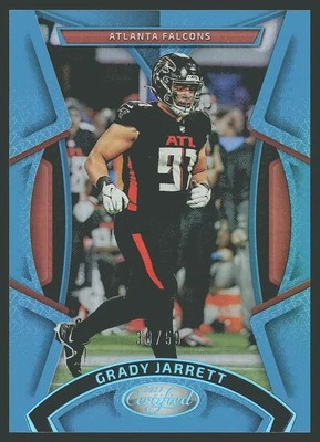 2023 Panini Certified #7 Grady Jarrett Mirror Teal #/50 SN - Image 1 of 2