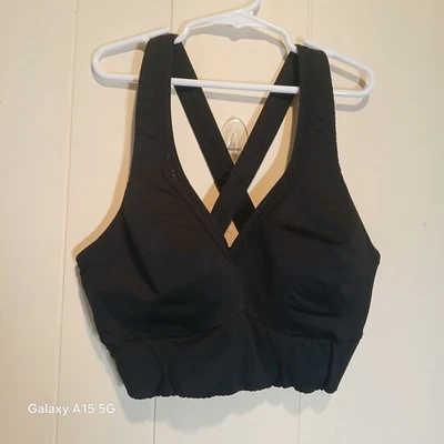 Athleta Be Bold Sport Bra Small Cross Back Side Adjustable Athletic Yoga - Image 1 of 4