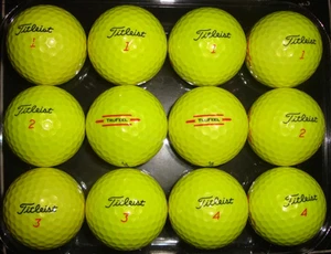 12 Titleist TruFeel yellow golf balls - Picture 1 of 1