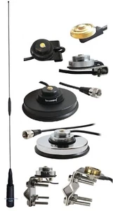 Dual Band Antenna UHF 450-465 VHF 150-154 For Mobile Radio BR182BS Mount PL259 - Picture 1 of 11