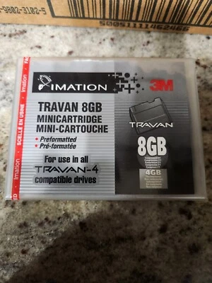 (9) NINE Imation Travan 8gb Mini Cartridge - Image 1 of 3