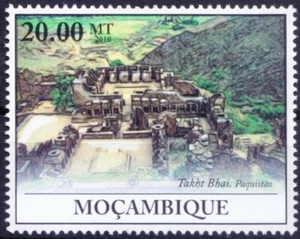 Mozambique 2010 MNH, UNESCO, Buddhist monastery Takht-i-Bahi in Pakistan Asia   - Picture 1 of 1