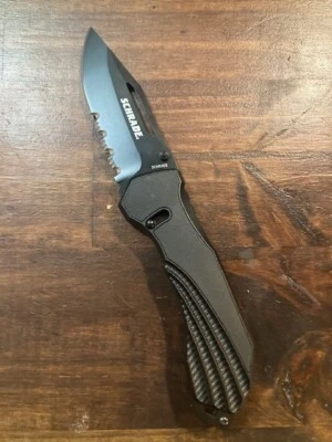 Schrade SCH510S - складной нож 3,5 "зажим точка - AUS-8 из нержавеющей стали - Изображение 1 из 4