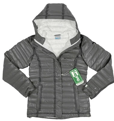 ¡NUEVA chaqueta de plumón Columbia Titanium OutDry Extreme Eco de $280!  Gris Blanco Foto 1 de 4