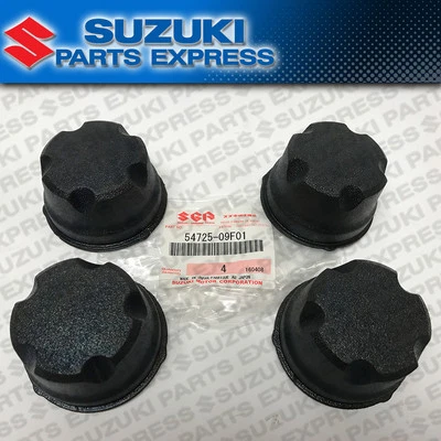 NUEVO SUZUKI KING QUAD MASTER 500 700 750 LTA LT-A OEM TAPACUBOS CENTRAL PAQUETE DE 4 Foto 1 de 4