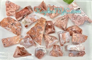 Venta al por mayor Lote 2 libras de ágata rosa natural de forma libre cristal energía curativa - Imagen 1 de 4