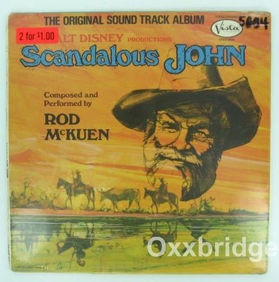 ROD McKUEN Scandalous John SEALED LP Vista ORIGINAL OST Walt Disney SOUNDTRACK - Image 1 of 2