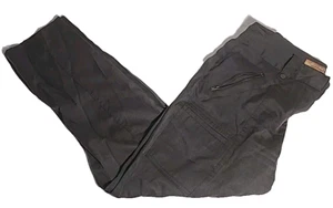 Ellen Tracy Straight Leg Flat Front Zipper Pocket Pants Brown Size 8 - Picture 1 of 11