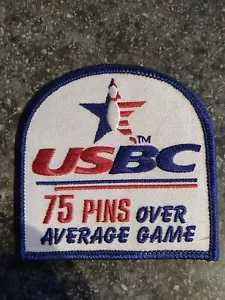 RARE USBC United States Bowling Congress 75 pins over average game patch award - Picture 1 of 3