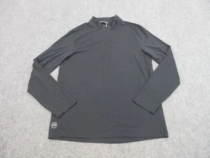 Travis Mathew Sweater Mens Medium Black Golf Quarter Zip Sweatshirt Outdoors - Picture 1 of 14