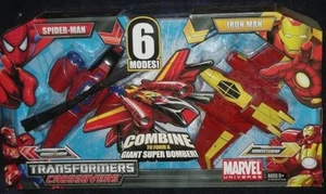 TRANSFORMERS/MARVEL Spider-Man & Iron Man 6 Mode Combiner RARE BNIB Stock photos - Bild 1 von 2