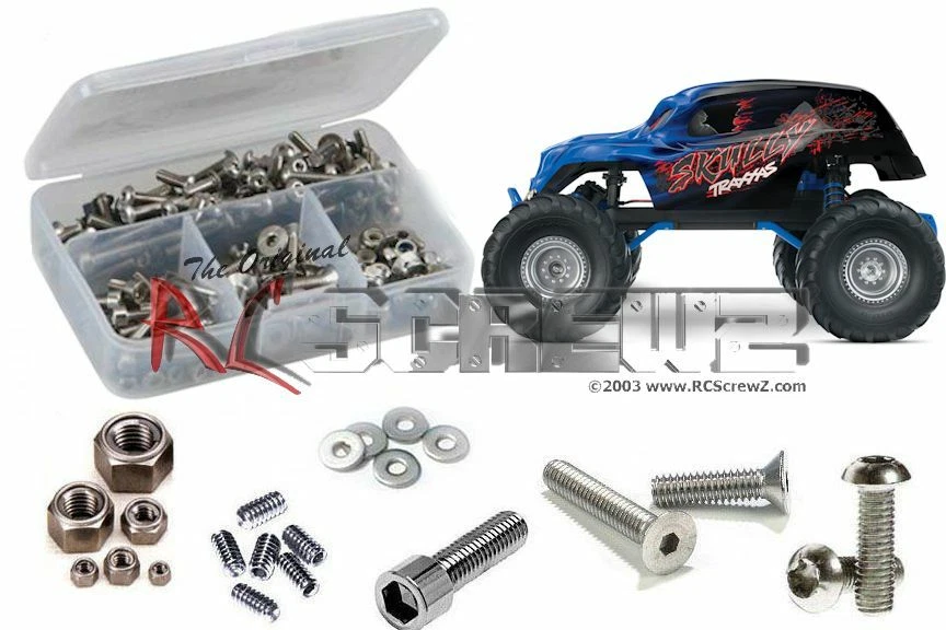 RC Screwz TRA057 Traxxas Skully Monster Truck Kit de tornillos de acero inoxidable Foto 1 de 1
