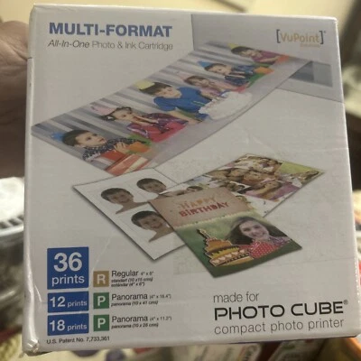 VuPoint Solutions ACS-IP-P20-VP-BX2 All-In-One Cartridge & Paper for Photo Cube - Image 1 of 4