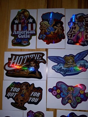 Lote de pegatinas vintage para máquina expendedora Y2K Girls - Juego completo de 15 (raras) Foto 1 de 4