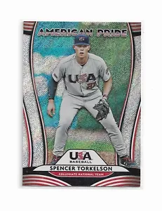Spencer Torkelson Bregman 2020 Donruss American Pride Shimmer Holo Card #AP8 - Picture 1 of 2