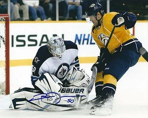 Autogramm CHRIS MASON Winnipeg Jets 8x10 Foto - COA  - Bild 1 von 1