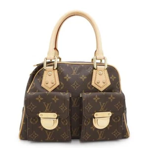 LOUIS VUITTON Manhattan taglia PM monogramma beige M40026 - Foto 1 di 15