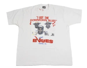 Camicia Vintage Detroit Blues Festival 1991 Taglia X-Large - Foto 1 di 3