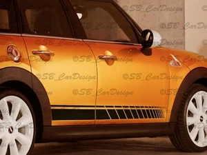 Side-Stripes Aufkleber Seitenstreifen f. BMW MINI COOPER S F55 One Works Jack GP - Picture 1 of 2
