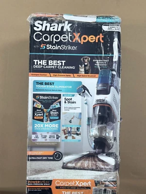 Limpiador profundo vertical de alfombras Shark R-EX201 CarpetXpert con Stainstriker, cian Foto 1 de 2