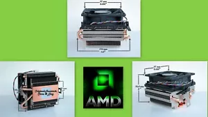 AMD FX CPU Cooler Fan for FX 4100 4130 4300 4320 4350 CPU's Socket AM2-AM3 - New - Picture 1 of 6