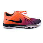 Womens 9.5 Nike Free Tr 6 Spectrum 849804-800 Orange Pink Purple Running Shoes