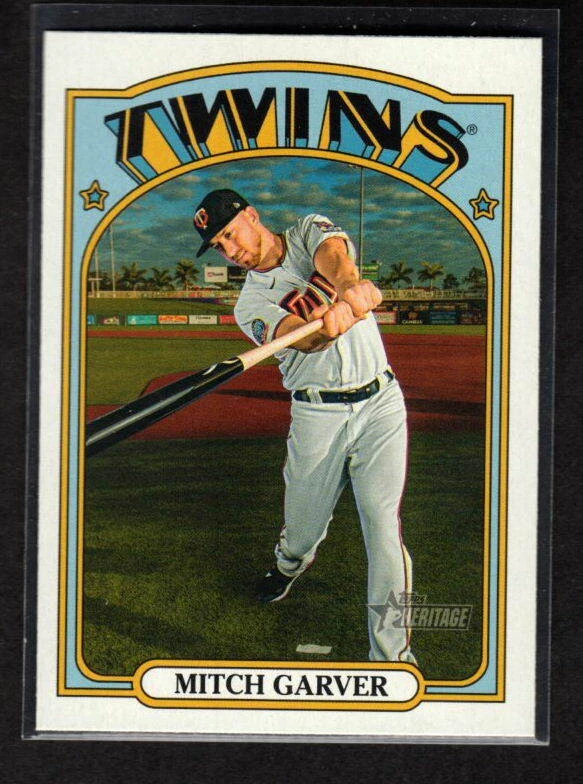 MITCH GARVER 2021 HERITAGE SHORT PRINT MINNESOTA TWINS - Image 1 of 1