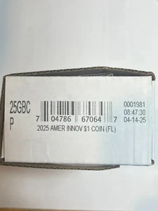 2024 P Florida Innovations Dollar Bag 25GBC 100 Coins Sealed Never Opened Box - Picture 1 of 1