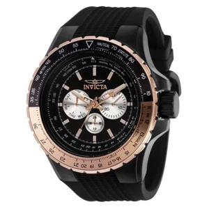 Invicta Aviator Men's Watch - 50mm, Black 37032 NEW - Picture 1 of 3