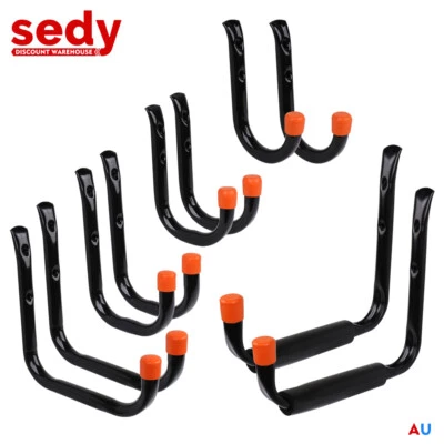 10Pc Wall Mount Hooks Set Heavy Duty Steel Garage Storage Rack Utility Hangers - image 1 of 4