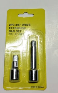 2 piece 3/8" Drive Socket Adapter Extension Bar Set 1-3/4" and 3" - Picture 1 of 3