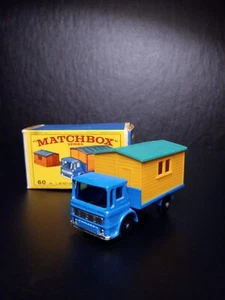 Matchbox Lesney 1966 #60 Truck W/ Site Office In Original E3 Type Box - Picture 1 of 17