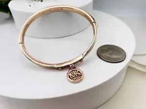 Michael Kors Rose Gold-Tone Fulton Hinge Bangle Bracelet - Picture 1 of 4