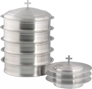 5 Holy Wine Serving Trays with A Lid & 3 Stacking Bread Plates with A Lid- Matte - Picture 1 of 12