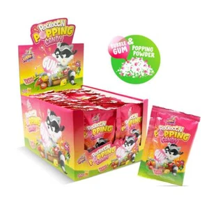 (19,98 EUR/kg) Display Rockooon Popping Candy Tutti Frutti Halal Gomma da masticare 50pz - Foto 1 di 2