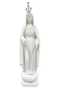 17.5" Our Lady of Fatima with Metal Crown Virgin Mary Catholic Statue Vittoria - Picture 1 of 3