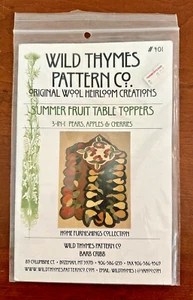 Wild Thymian SOMMER OBST TISCHPLATTE Filzwolle Tischplatte Muster Neu aus altem Lagerbestand - Bild 1 von 3