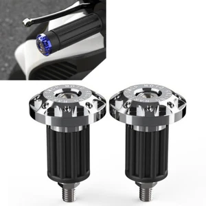 7/8'' Motorcycle Dirt Bike Handlebar Grips Handle Bar End Cap Plugs Slider Pair - Picture 1 of 5