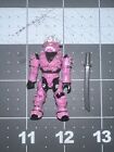 Halo Mega Bloks Pink Unsc Spartan Hayabusa Mini Figure 96870 Series 2 W/ Sword