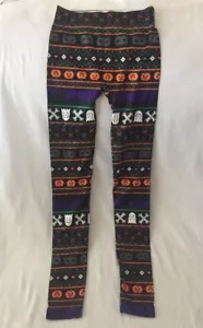 Nuovi leggings Halloween spettrali poliestere spandex Xsmall ghost super morbidi lounge - Foto 1 di 5
