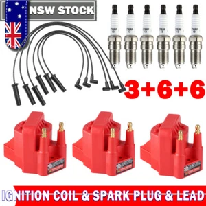 3xIgnition Coil & 6xSpark Plug & 6xLead for Holden Commodore VX VY Sedan 3.8L V6 - Picture 1 of 15