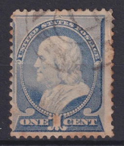 USA / US 1c blue Stamp per high resolution scans; S - Imagen 1 de 2