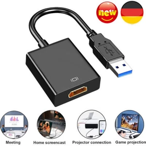 USB 3.0 zu auf HDMI Für Laptop PC HDTV HD 1080P Videokabel Adapter Konverter - Bild 1 von 12